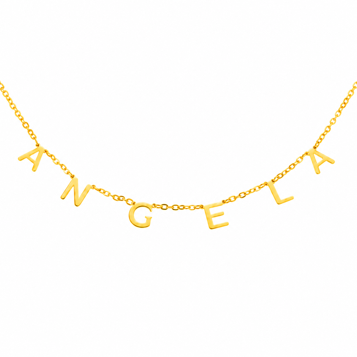 Letter name necklace