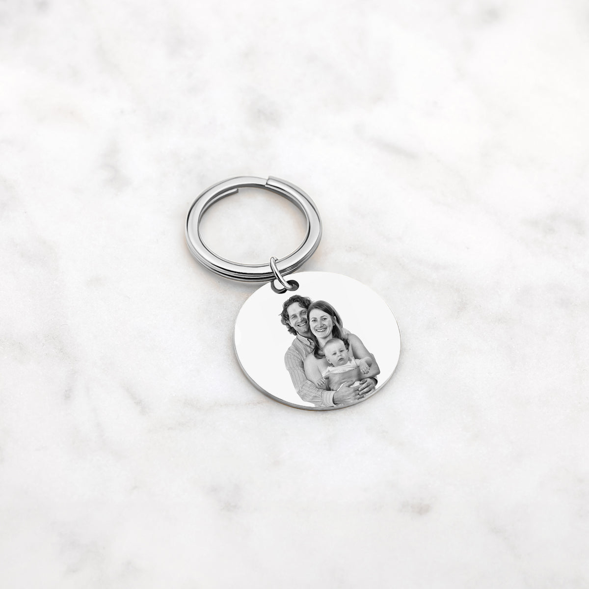 Keychain with photo engraving