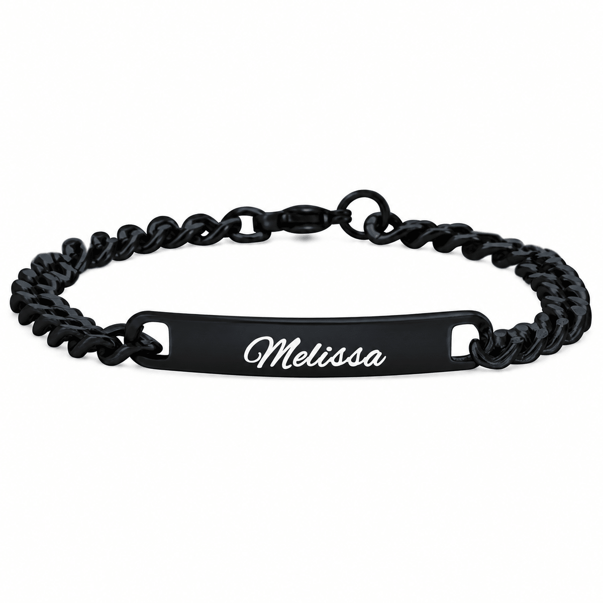 Schwarz Armband mit Gravur - OTANTO