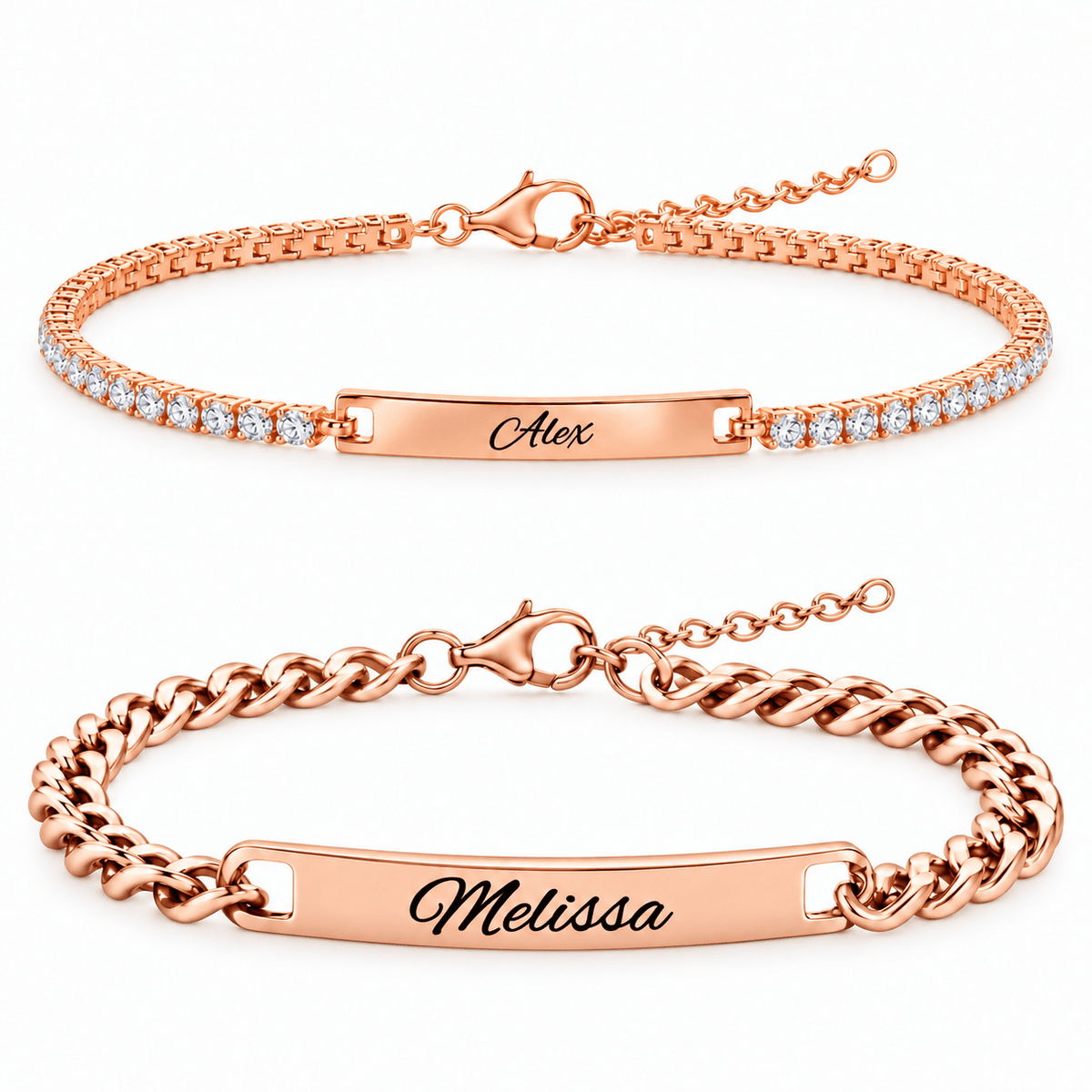 Tennis Partnerarmband mit Gravur - OTANTO