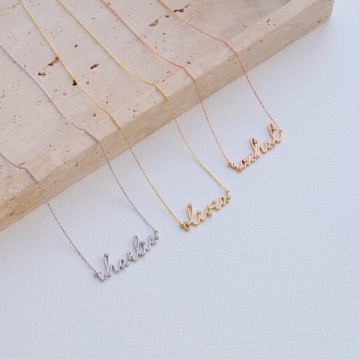 585er Namenskette - Variante Zirkonia - OTANTO