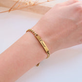 Silver Couple bracelet with engraving