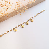 Armband mit Herzanhängern - OTANTO