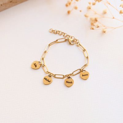 Armband mit Herzanhängern - OTANTO