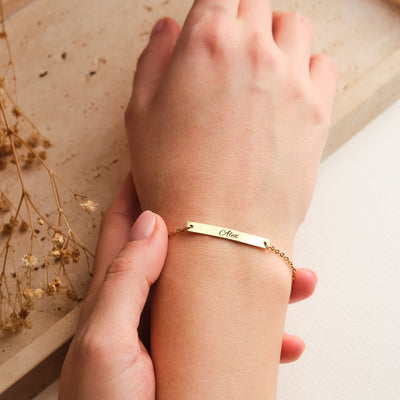 Bar Partnerarmband mit Gravur - OTANTO