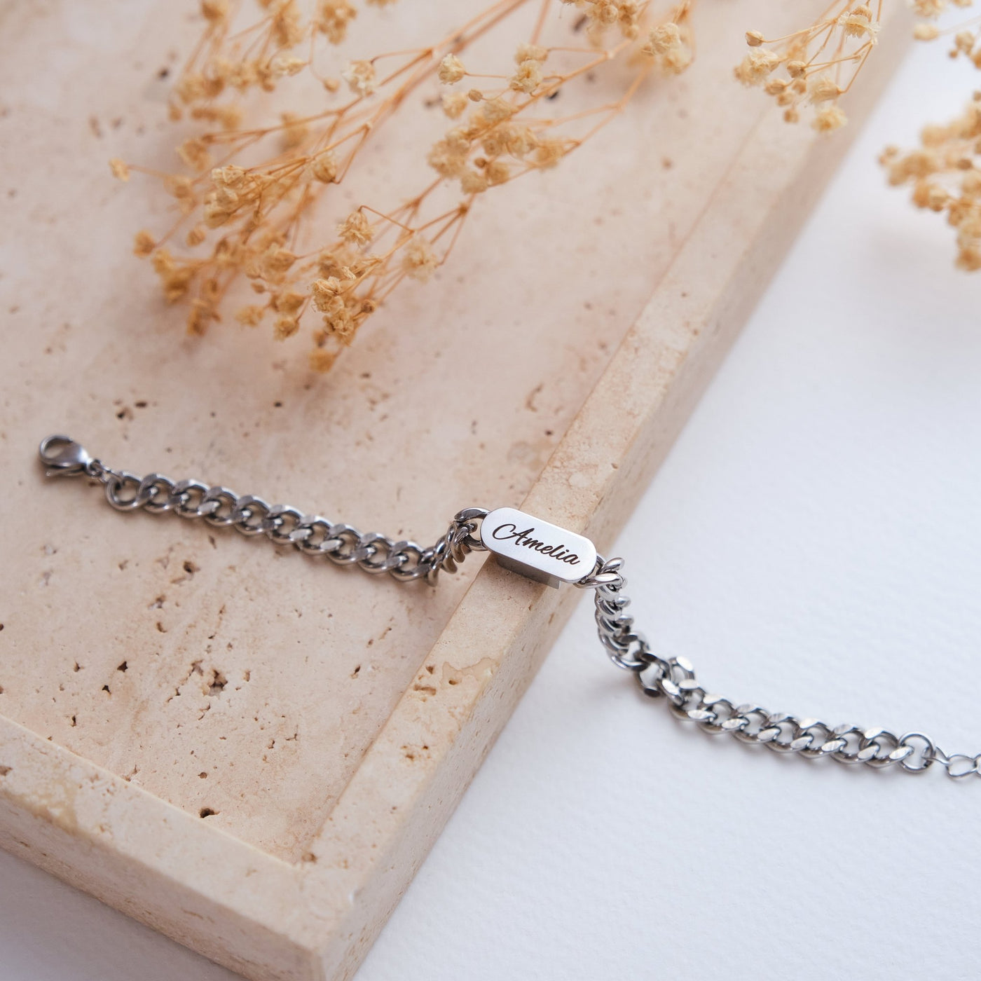 Cuban Partnerarmband mit Gravur - OTANTO