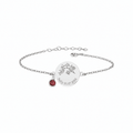 Geburtsblumen Armband mit Monatsstein - OTANTO