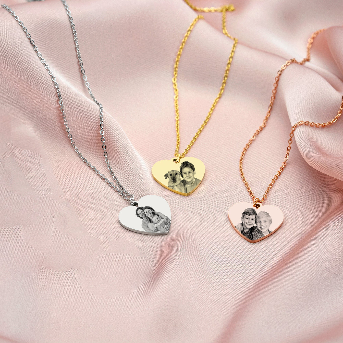 Herz Halskette Fotogravur - OTANTO