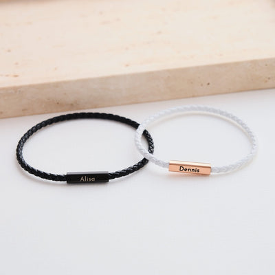 Magnetische Partnerarmbänder mit Gravur - OTANTO