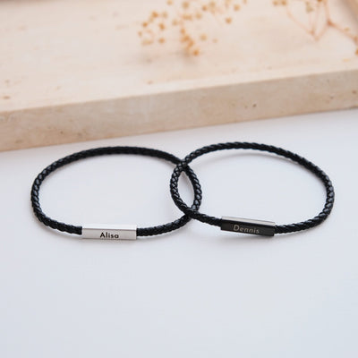 Magnetische Partnerarmbänder mit Gravur - OTANTO