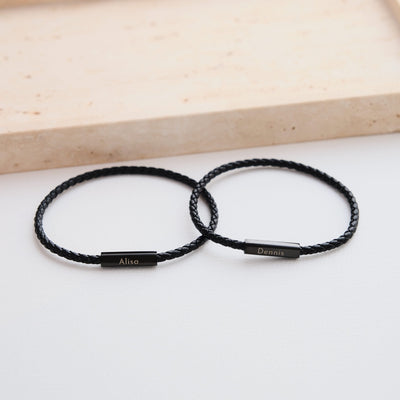 Magnetische Partnerarmbänder mit Gravur - OTANTO