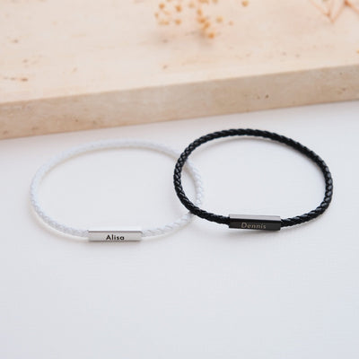 Magnetische Partnerarmbänder mit Gravur - OTANTO