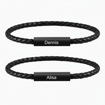 Magnetische Partnerarmbänder mit Gravur - OTANTO