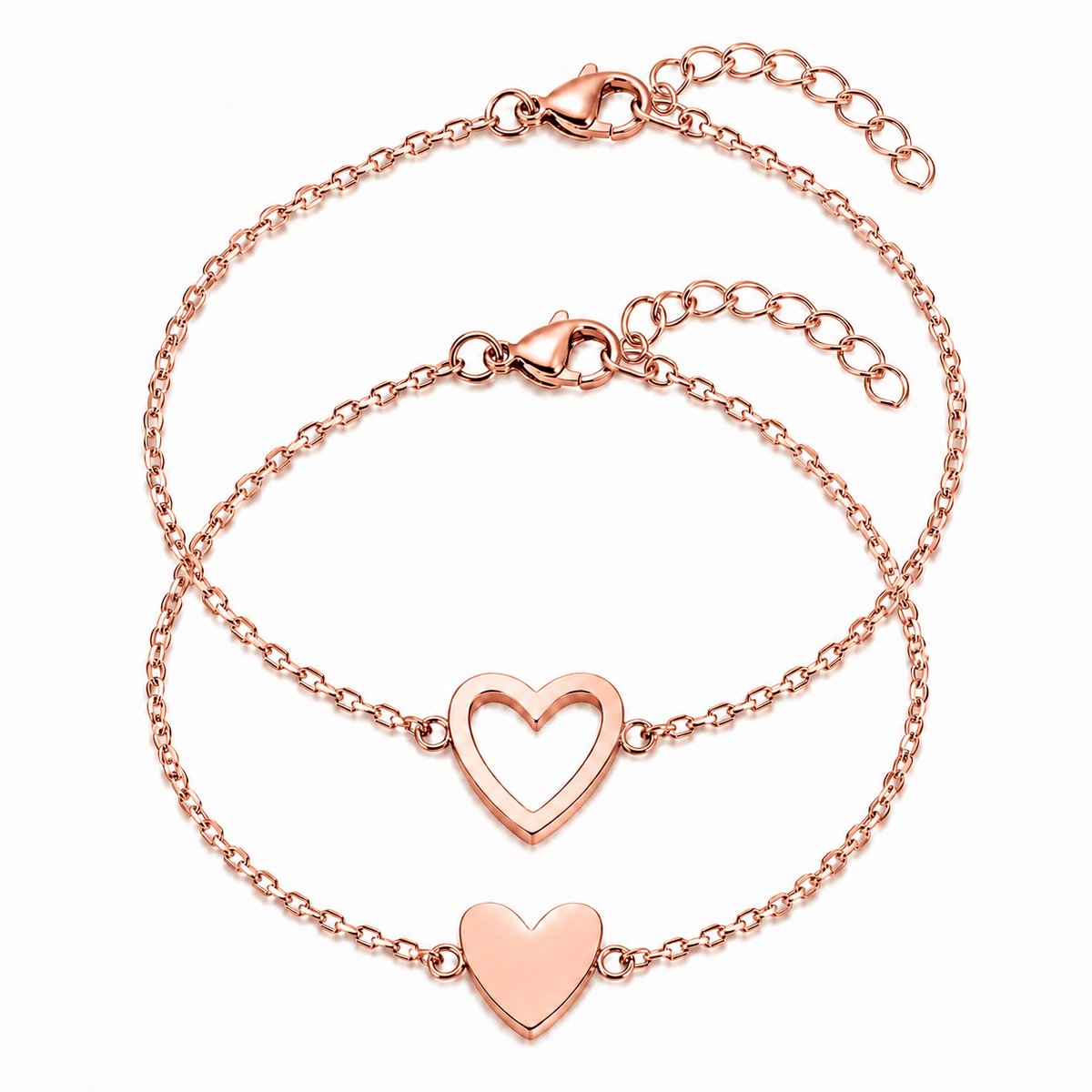 Mutter - Kind Armband Set mit Herz - OTANTO