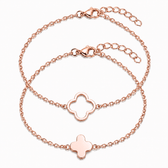 Mutter-Kind Armband Set mit Klee - OTANTO
