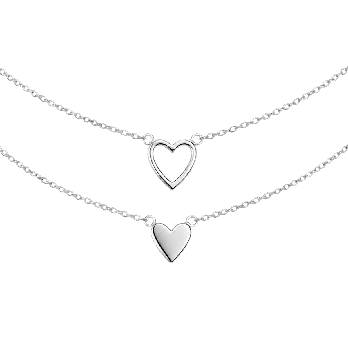 Mutter-Kind Halskette Set mit Herz - OTANTO