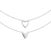 Mutter-Kind Halskette Set mit Herz - OTANTO