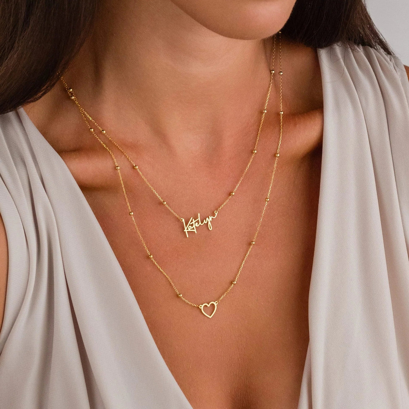 Namenskette - Variante Heart - OTANTO