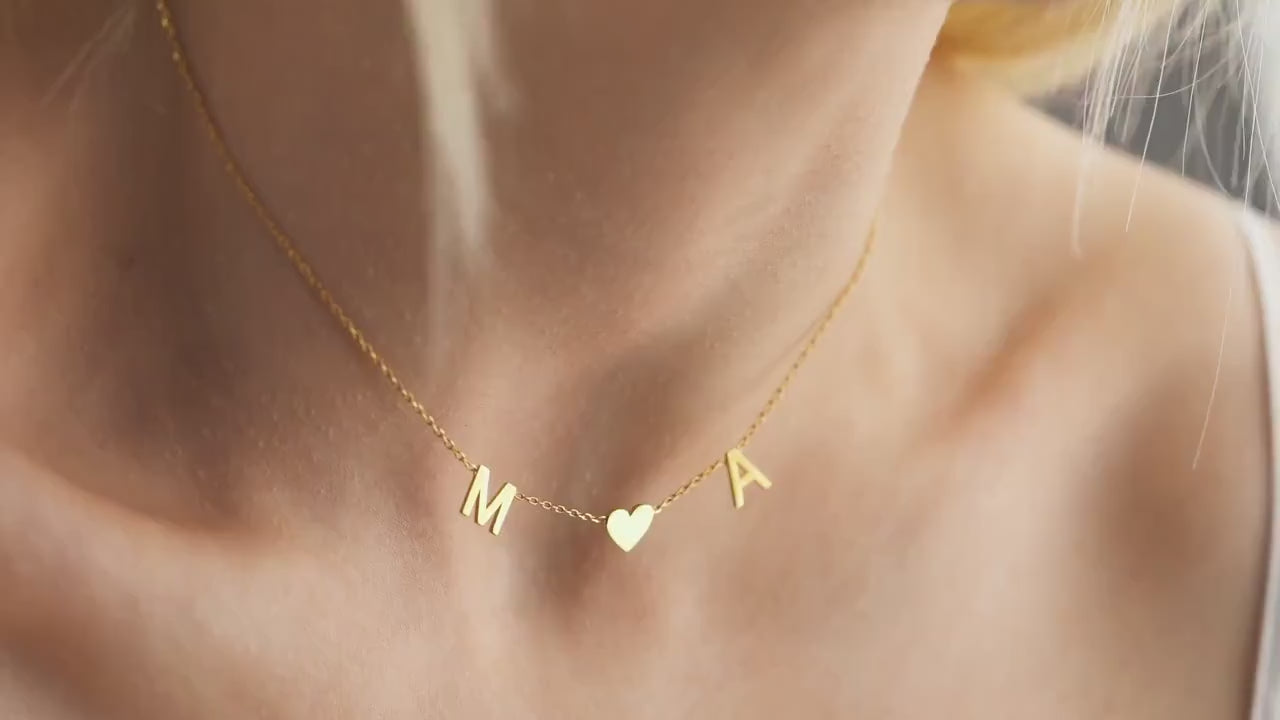Letter name necklace