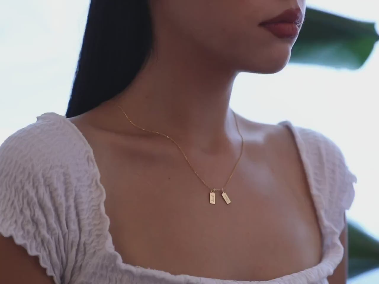 Bar Anhänger Namenskette