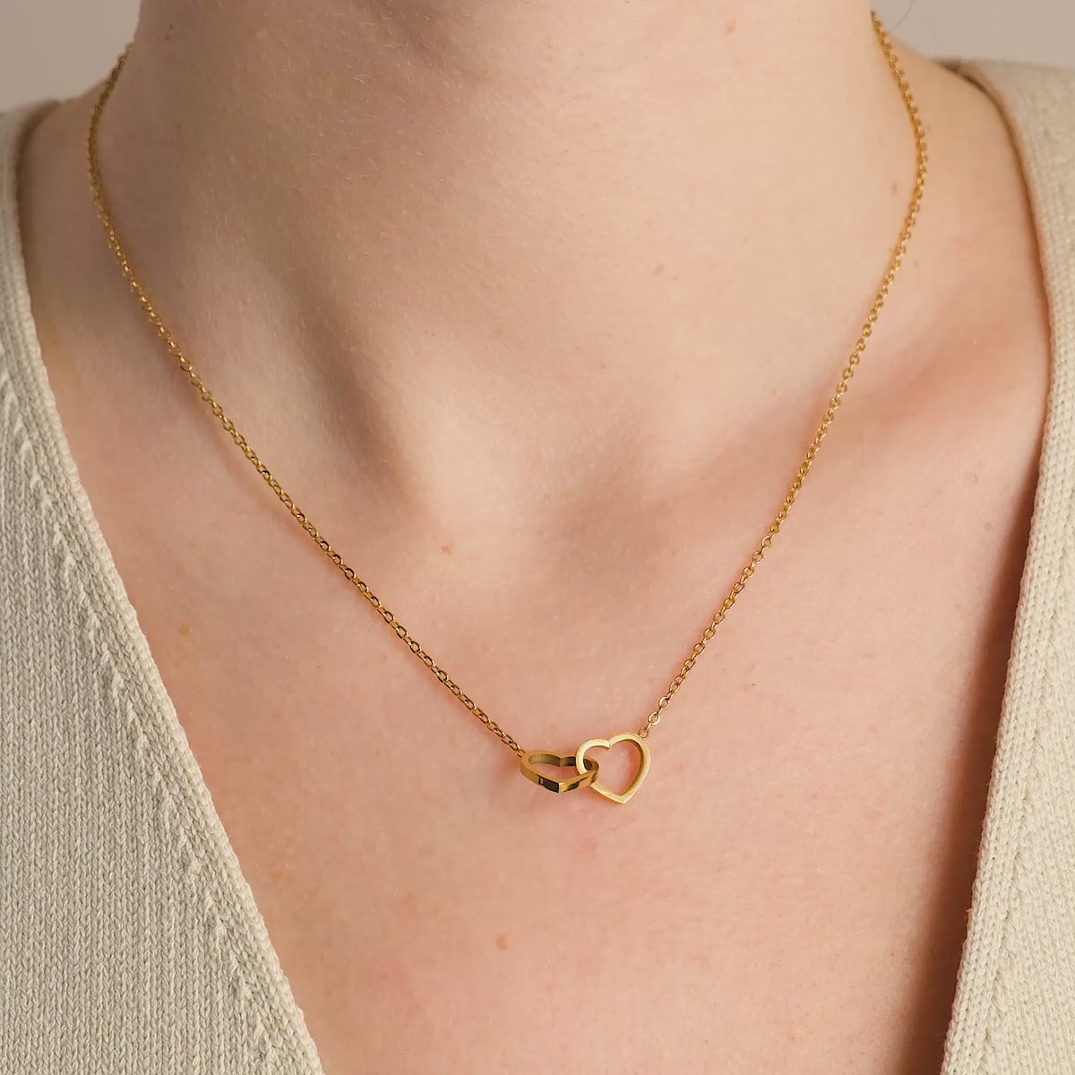 Heart Necklace Engraving with Eternal Rose