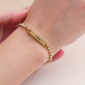 Tennis Partnerarmband mit Gravur