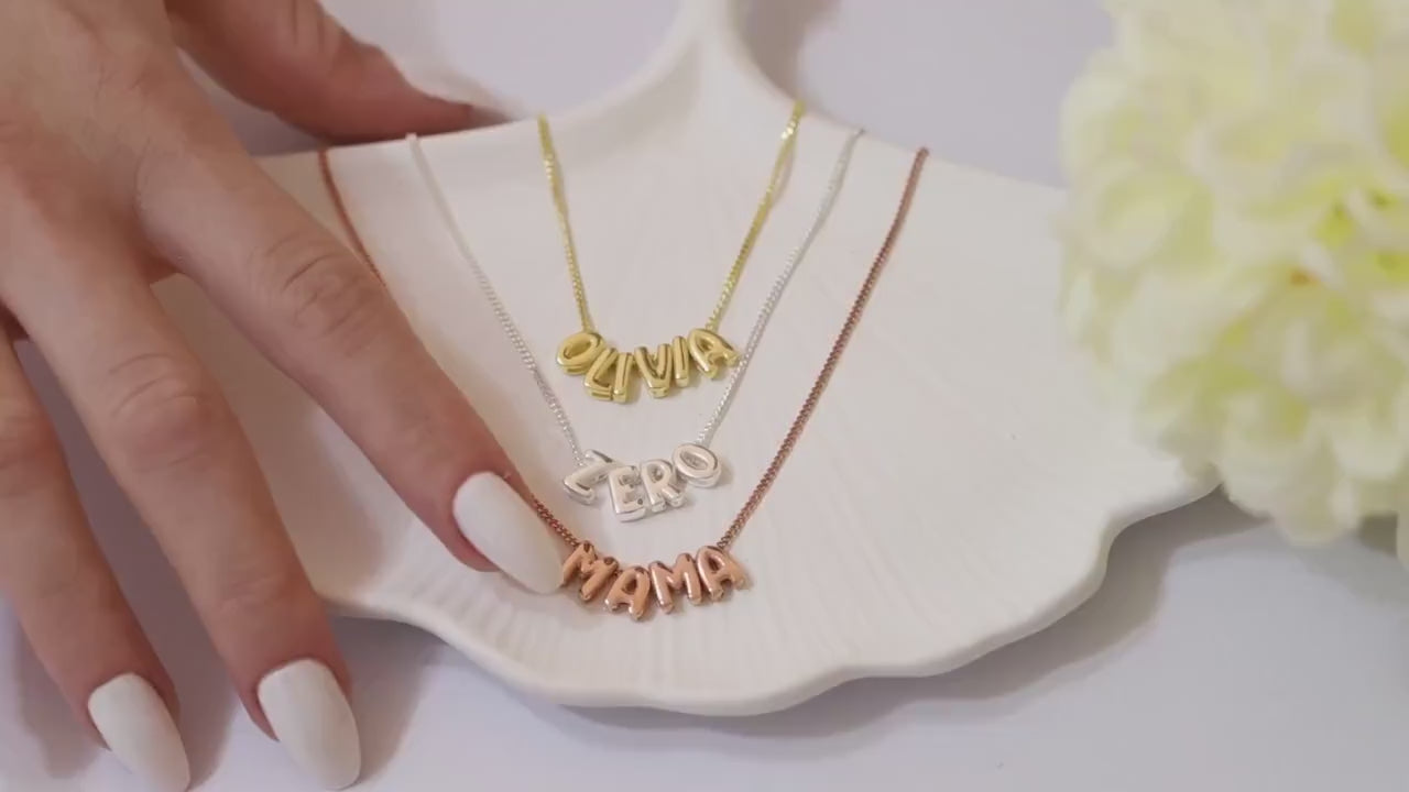 Collar con nombre - Variante Burbuja