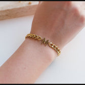 Initial Couple bracelet