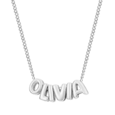 Name necklace - Bubble variant