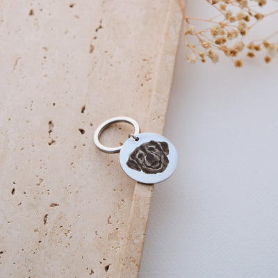 Schlüsselanhänger mit Haustier Fotogravur - OTANTO