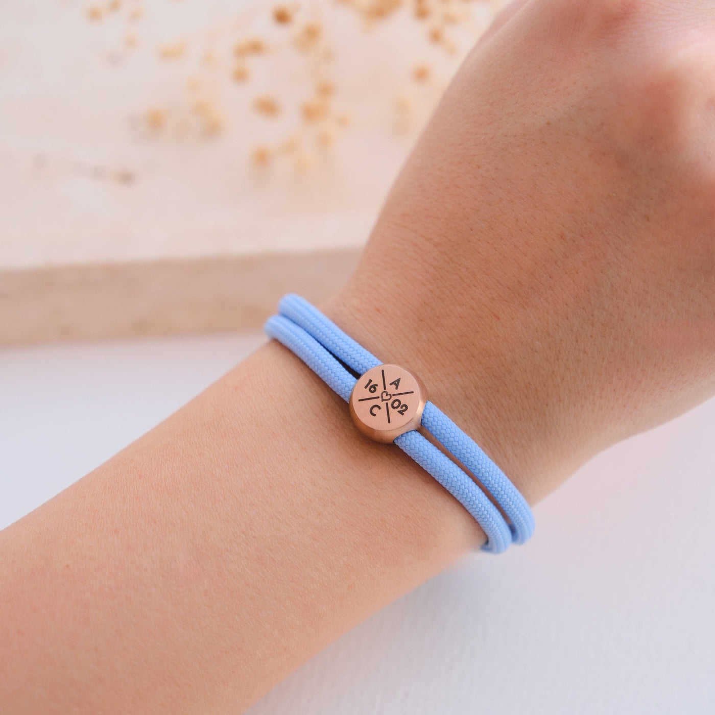 Segeltau Disc Armband mit Gravur - OTANTO