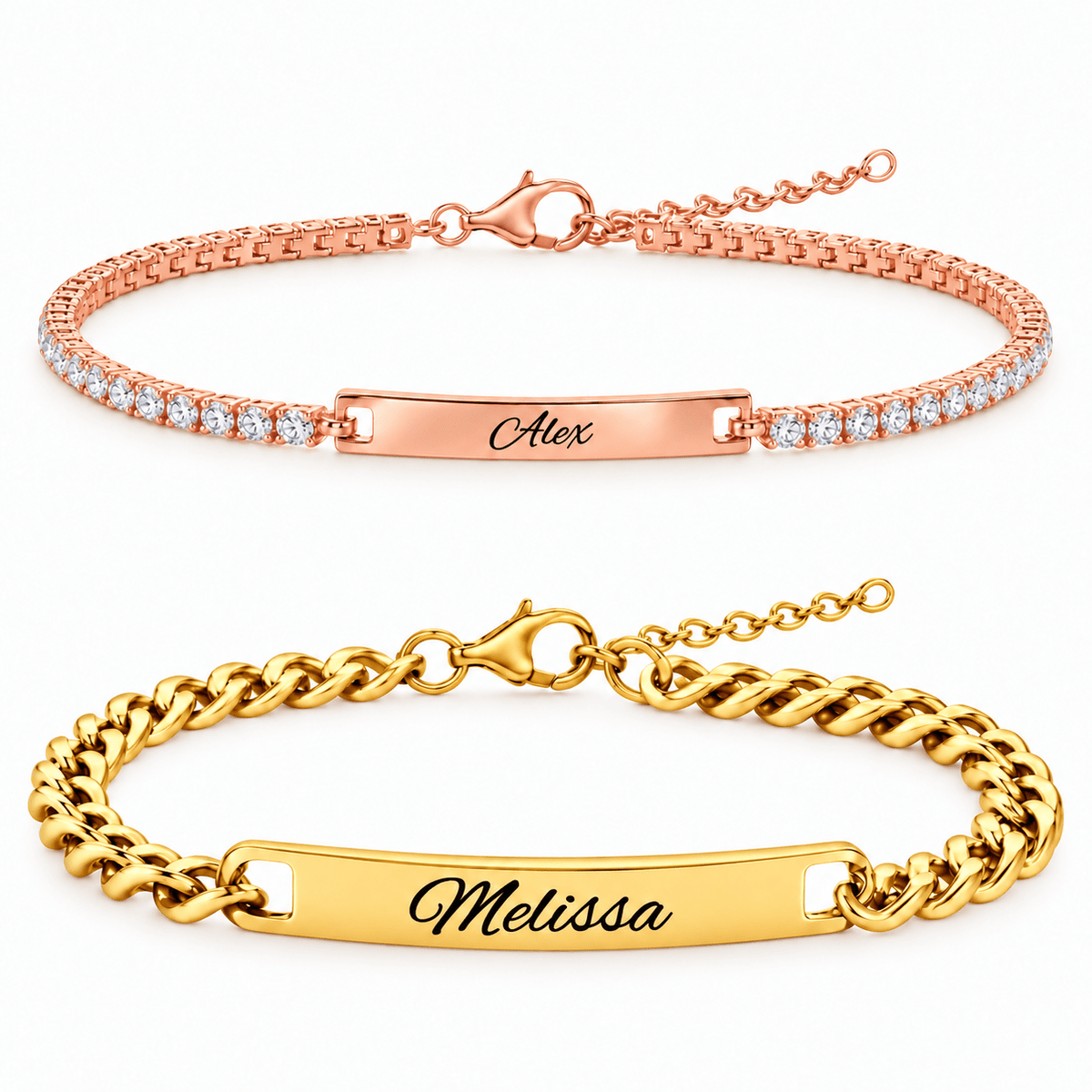 Tennis Partnerarmband mit Gravur - OTANTO