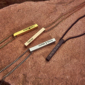 Cuban Chain 3D Säulenkette mit Gravur - OTANTO
